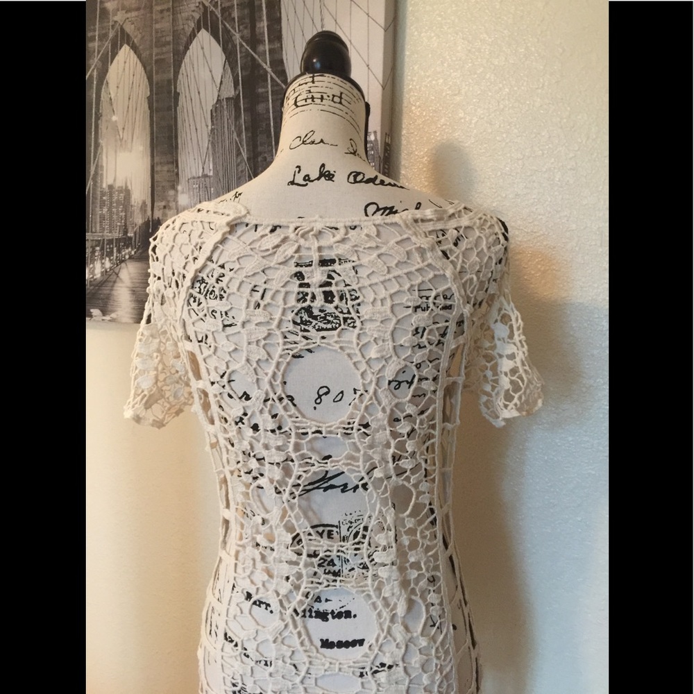 Boho Crochet Knit Coverup - Picture 7 of 8